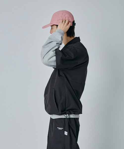 Adoon plain（アドーンプレーン）の「【SETUP可能】スタンドネックドロストジップシャツ（その他トップス・メンズ・ネイビー/ブラック・MEDIUM/LARGE）」の5枚目の写真