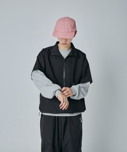 Adoon plain（アドーンプレーン）の「【SETUP可能】スタンドネックドロストジップシャツ（その他トップス・メンズ・ネイビー/ブラック・MEDIUM/LARGE）」の3枚目の写真