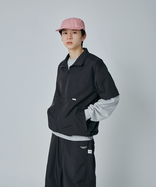 Adoon plain（アドーンプレーン）の「【SETUP可能】スタンドネックドロストジップシャツ（その他トップス・メンズ・ネイビー/ブラック・MEDIUM/LARGE）」の4枚目の写真