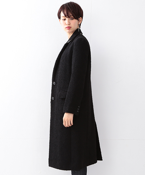 Ray BEAMS（レイビームス）の「Ray BEAMS / ツイードロング チェスターコート（チェスターコート・レディース・ブラック系その他/ブラック・0/1）」の15枚目の写真