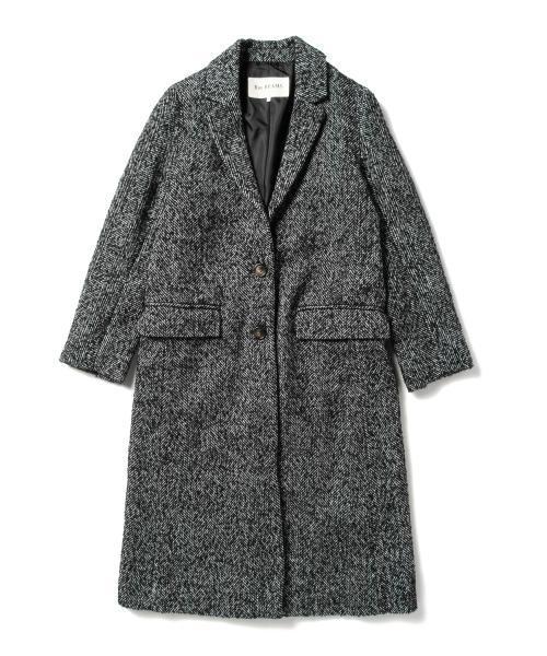 Ray BEAMS（レイビームス）の「Ray BEAMS / ツイードロング チェスターコート（チェスターコート・レディース・ブラック系その他/ブラック・0/1）」の11枚目の写真