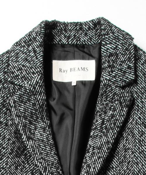 Ray BEAMS（レイビームス）の「Ray BEAMS / ツイードロング チェスターコート（チェスターコート・レディース・ブラック系その他/ブラック・0/1）」の5枚目の写真