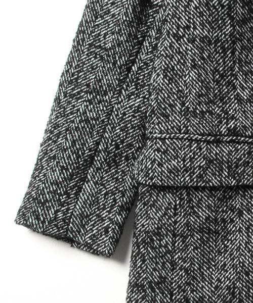 Ray BEAMS（レイビームス）の「Ray BEAMS / ツイードロング チェスターコート（チェスターコート・レディース・ブラック系その他/ブラック・0/1）」の6枚目の写真