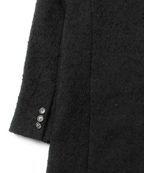 Ray BEAMS（レイビームス）の「Ray BEAMS / ツイードロング チェスターコート（チェスターコート・レディース・ブラック系その他/ブラック・0/1）」の10枚目の写真