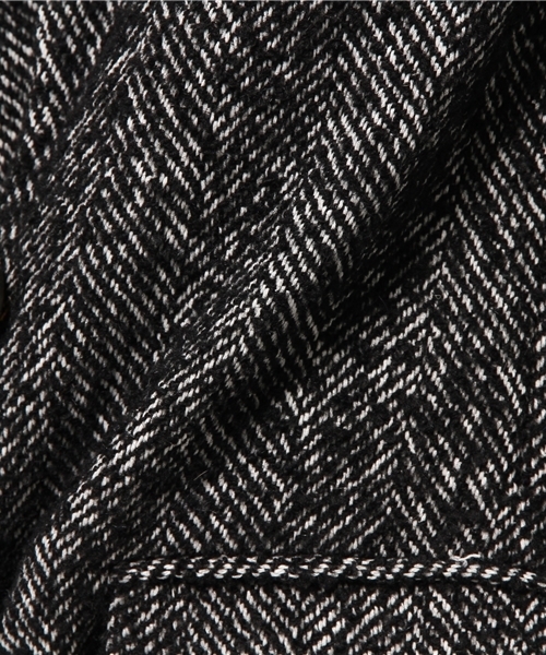 Ray BEAMS（レイビームス）の「Ray BEAMS / ツイードロング チェスターコート（チェスターコート・レディース・ブラック系その他/ブラック・0/1）」の13枚目の写真