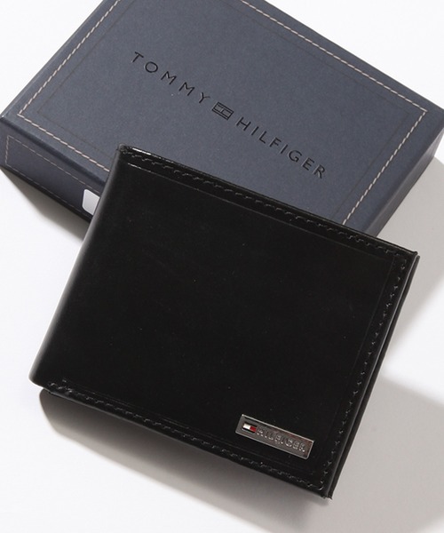 TOMMY HILFIGER(トミーヒルフィガー)の「【TOMMY HILFIGER/トミーヒルフィガー】レザーコンパクトウォレット(財布・メンズ・ブラック・FREE)」の1枚目の写真