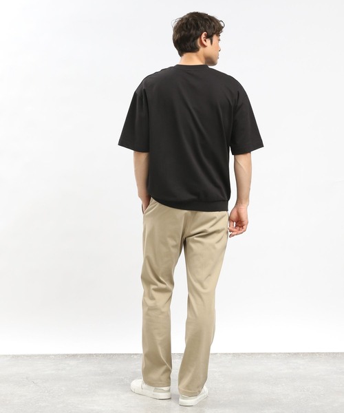 GLOBAL WORK Smile Seed Store（グローバルワーク スマイルシードストア）の「サマースウェット切り替えTシャツ/100673（Tシャツ/カットソー・メンズ・ブラック/オフホワイト/セージグリーン・MEDIUM/SMALL/LARGE/X-LARGE）」の14枚目の写真