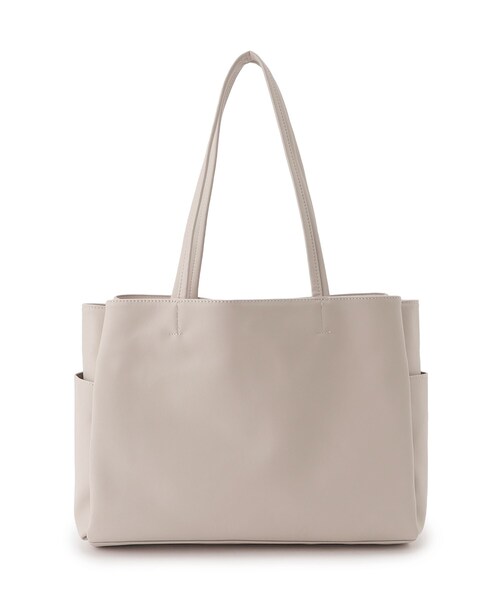 ITS'DEMO（イッツデモ）の「◆【通勤】収納A4ヨコトート（トートバッグ・レディース・ピンク系/ナチュラル/アイボリー/ブラック/ブラウン系・00）」の2枚目の写真