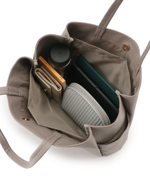 ITS'DEMO（イッツデモ）の「◆【通勤】収納A4ヨコトート（トートバッグ・レディース・ピンク系/ナチュラル/アイボリー/ブラック/ブラウン系・00）」の15枚目の写真