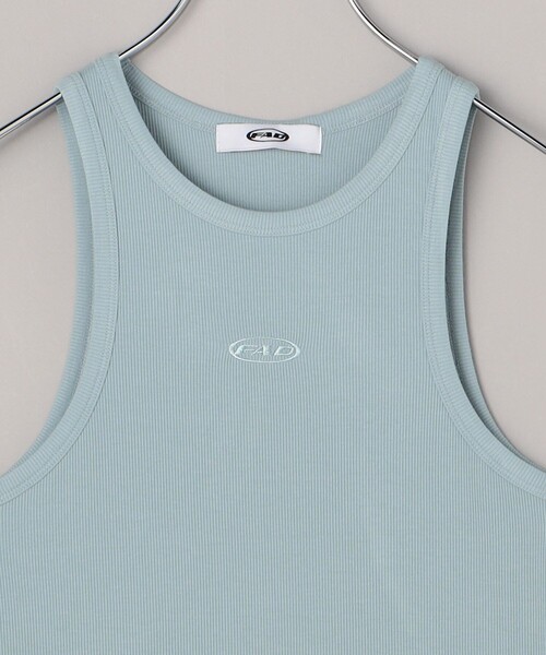 FREAK'S STORE(フリークスストア)の「FAD/エフエーディー 【限定展開】BASIC RIBBED SLEEVELESS/ ベーシックリブ スリーブレス(タンクトップ・レディース・ブラック/グレー/ホワイト/サックスブルー・フリ-)」の7枚目の写真