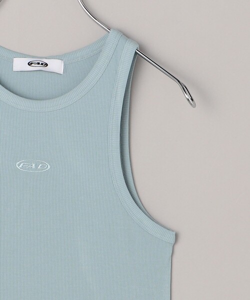 FREAK'S STORE(フリークスストア)の「FAD/エフエーディー 【限定展開】BASIC RIBBED SLEEVELESS/ ベーシックリブ スリーブレス(タンクトップ・レディース・ブラック/グレー/ホワイト/サックスブルー・フリ-)」の8枚目の写真