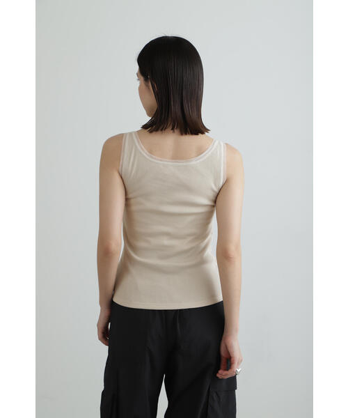JILL STUART（ジルスチュアート）の「◆シフォンテレコルーズタンク（タンクトップ・レディース・ホワイト/ブラック/グレー・FREE）」の6枚目の写真