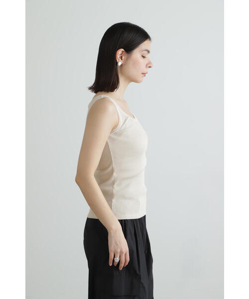 JILL STUART（ジルスチュアート）の「◆シフォンテレコルーズタンク（タンクトップ・レディース・ホワイト/ブラック/グレー・FREE）」の7枚目の写真