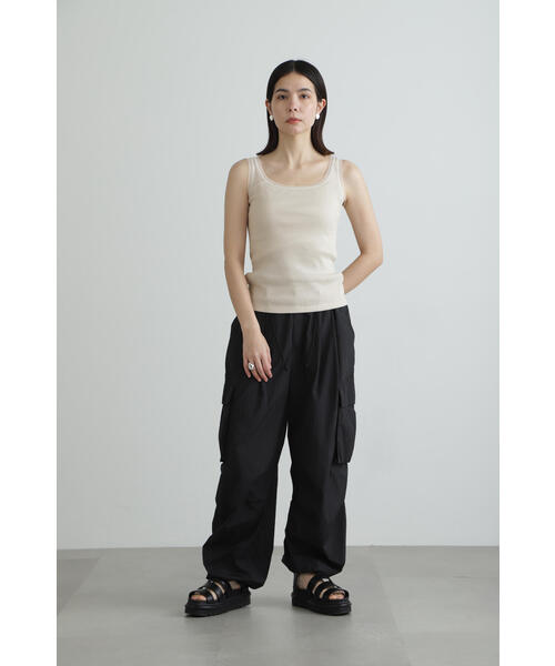 JILL STUART（ジルスチュアート）の「◆シフォンテレコルーズタンク（タンクトップ・レディース・ホワイト/ブラック/グレー・FREE）」の9枚目の写真