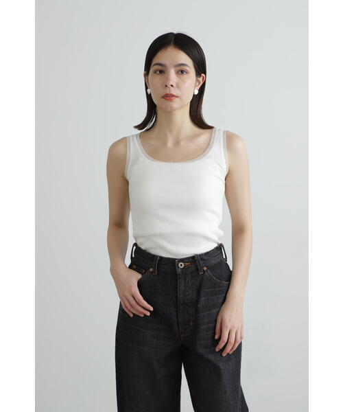 JILL STUART（ジルスチュアート）の「◆シフォンテレコルーズタンク（タンクトップ・レディース・ホワイト/ブラック/グレー・FREE）」の14枚目の写真