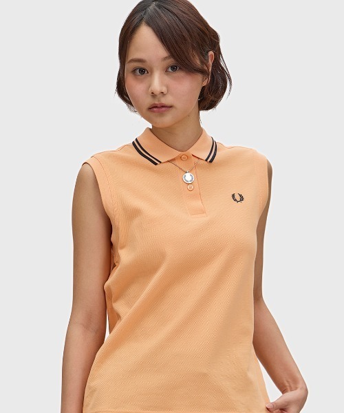 FRED PERRY ノースリーブポロシャツ UK10 G7200 1度着用 The Fred Perry Shirt - G7200／ノースリーブポロシャツ（ポロシャツ