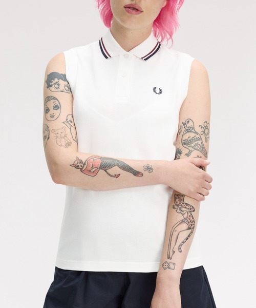 フレッドペリー ノースリーブ ポロシャツ The Fred Perry Shirt - G7200(8 350：BLACK): | FRED PERRY JAPAN
