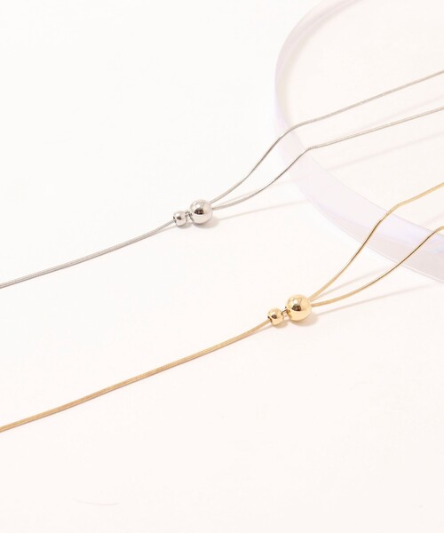 NOLLEY’S（ノーリーズ）の「ボールスライドY字ネックレス（ネックレス・レディース・シルバー/ゴールド・FREE）」の18枚目の写真