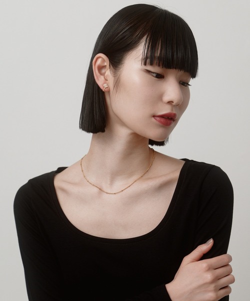 novice（ノーヴィス）の「【novice】Cross CZ Earring（イヤリング・レディース・シルバー/ゴールド・FREE）」の6枚目の写真