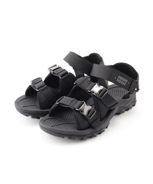 Dessin（デッサン）の「◆コンフォートサンダル レディース（サンダル・レディース・ブラック/チャコールグレー・35/45）」の2枚目の写真