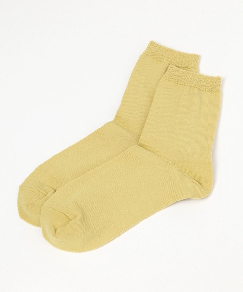 GLOBAL WORK Smile Seed Store（グローバルワーク スマイルシードストア）の「フラットクルー14cm丈ソックス/112293（ソックス/靴下・レディース・ブルー系その他/モカ/ベージュ系その他/レッド系その他/杢グレー/オフホワイト/ブラック/ピンク系その他/イエロー系その他/ブルー系その他6・FREE）」の8枚目の写真