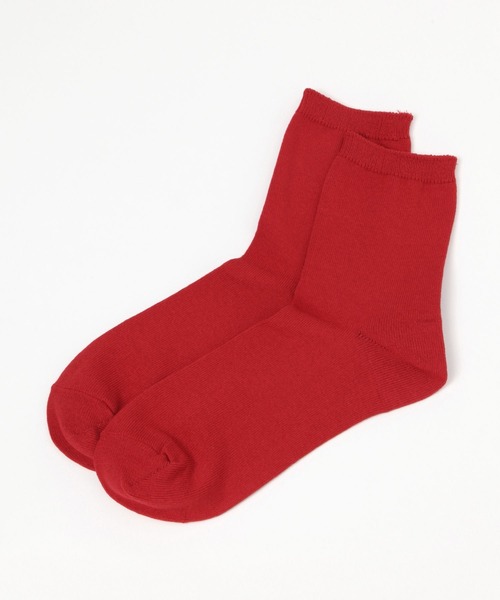 GLOBAL WORK Smile Seed Store（グローバルワーク スマイルシードストア）の「フラットクルー14cm丈ソックス/112293（ソックス/靴下・レディース・ブルー系その他/モカ/ベージュ系その他/レッド系その他/杢グレー/オフホワイト/ブラック/ピンク系その他/イエロー系その他/ブルー系その他6・FREE）」の10枚目の写真