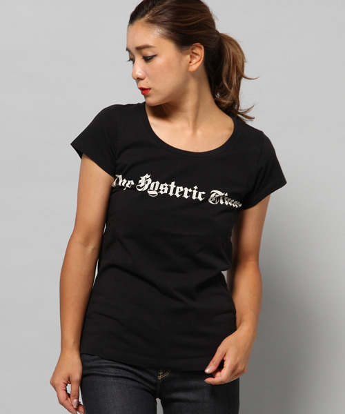 HYSTERIC GLAMOUR(ヒステリックグラマー)の「HYS TIMES pt T-SH(Tシャツ/カットソー・レディース・ホワイト/ブルー/トップグレー/ブラック・FREE)」の3枚目の写真