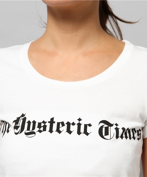 HYSTERIC GLAMOUR(ヒステリックグラマー)の「HYS TIMES pt T-SH(Tシャツ/カットソー・レディース・ホワイト/ブルー/トップグレー/ブラック・FREE)」の6枚目の写真