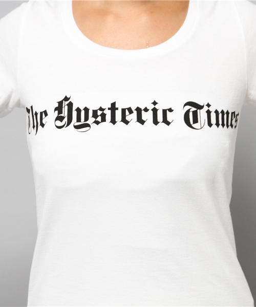HYSTERIC GLAMOUR(ヒステリックグラマー)の「HYS TIMES pt T-SH(Tシャツ/カットソー・レディース・ホワイト/ブルー/トップグレー/ブラック・FREE)」の14枚目の写真