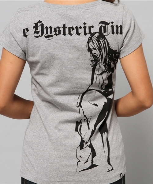 HYSTERIC GLAMOUR(ヒステリックグラマー)の「HYS TIMES pt T-SH(Tシャツ/カットソー・レディース・ホワイト/ブルー/トップグレー/ブラック・FREE)」の8枚目の写真