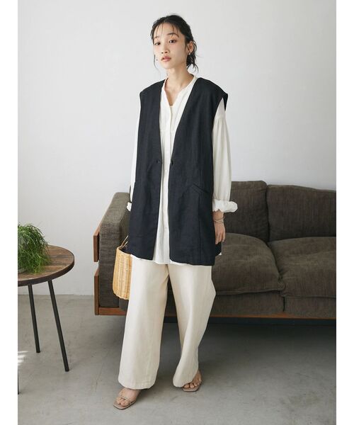 FUMIKA_UCHIDA - KIARIS vintage 購入　リネン ジレ ベスト FUMIKA_UCHIDA - KIARIS vintage 購入 リネン ジレ ベストの通販