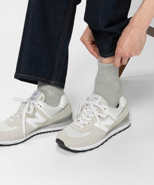 Right-on(ライトオン)の「BASIC SOCKS(ベーシックソックス)ムジソックス(ソックス/靴下・メンズ・グレー/ブラック/カーキブラウン/ホワイト/ダークグレー・M/L)」の13枚目の写真