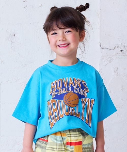 Life Support Products（ライフサポートプロダクツ）の「デイリープリントTee（80～150cm）（Tシャツ/カットソー・キッズ・ブルー/レッド/オフホワイト/パープル/ブラック/ネイビー/グリーン/アイボリー/エメラルド/ライトグレー/ライトピンク/グレー系その他/チャコール/ホワイト系その他/杢グレー/キナリ/ターコイズブルー/ライム/イエロー/オレンジ・80/120/110/100/90/140/95/130/150）」の14枚目の写真