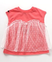 BREEZE | チュールフレンチスリーブTシャツ_一部WEB限定カラー(Tシャツ/カットソー)