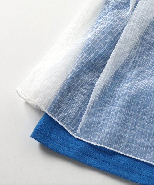 BREEZE（ブリーズ）の「チュールフレンチスリーブTシャツ_一部WEB限定カラー（Tシャツ/カットソー・キッズ・チャコール/ブルー/ピンク/オフホワイト・120/140/90/100/110/80/130）」の12枚目の写真