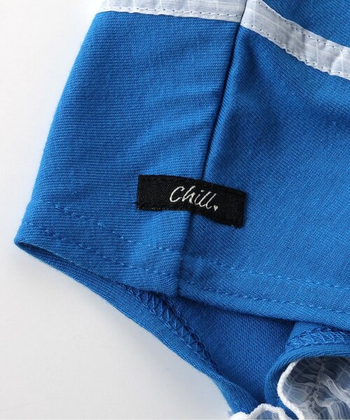 BREEZE（ブリーズ）の「チュールフレンチスリーブTシャツ_一部WEB限定カラー（Tシャツ/カットソー・キッズ・チャコール/ブルー/ピンク/オフホワイト・120/140/90/100/110/80/130）」の7枚目の写真