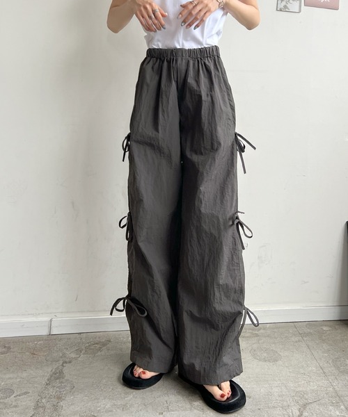 Futier land(フューティアランド)の「サイドリボンミリタリーパンツ(その他パンツ・レディース・アイボリー/ブラック/チャコールグレー・FREE)」の20枚目の写真