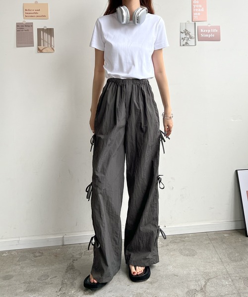 Futier land(フューティアランド)の「サイドリボンミリタリーパンツ(その他パンツ・レディース・アイボリー/ブラック/チャコールグレー・FREE)」の22枚目の写真