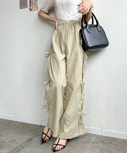 Futier land(フューティアランド)の「サイドリボンミリタリーパンツ(その他パンツ・レディース・アイボリー/ブラック/チャコールグレー・FREE)」の17枚目の写真