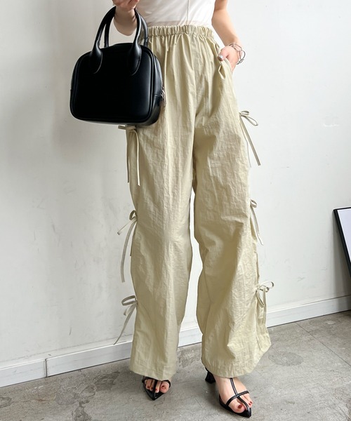 Futier land(フューティアランド)の「サイドリボンミリタリーパンツ(その他パンツ・レディース・アイボリー/ブラック/チャコールグレー・FREE)」の19枚目の写真