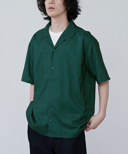 coen(コーエン)の「リネンライクプリントオープンカラーシャツ(シャツ/ブラウス・メンズ・その他1/その他2・M/L/XL)」の2枚目の写真