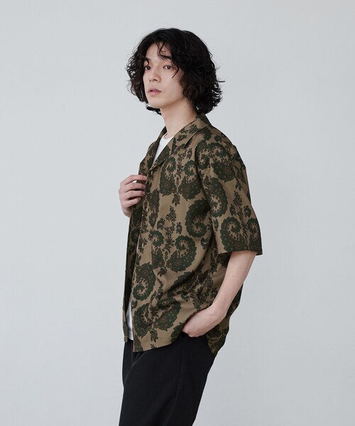 coen(コーエン)の「リネンライクプリントオープンカラーシャツ(シャツ/ブラウス・メンズ・その他1/その他2・M/L/XL)」の5枚目の写真