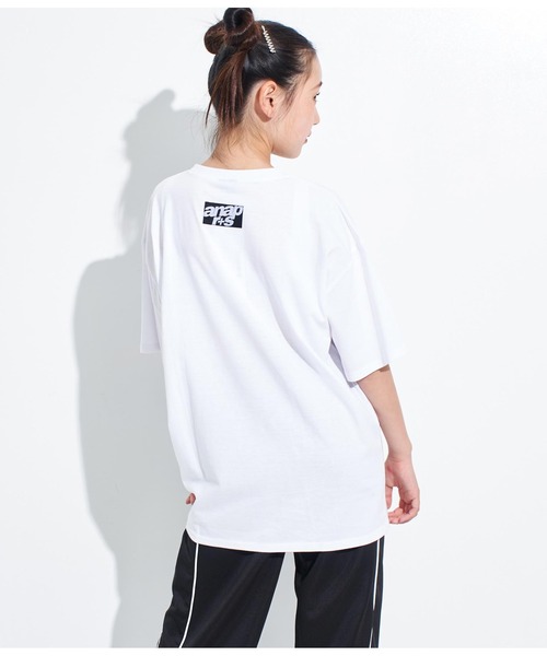 ANAP GiRL(アナップガール)の「ANAPR+S【リラスポ】グラフィティーロゴ前ZIPオーバーTシャ(Tシャツ/カットソー・キッズ・イエロー×グリーン/ブラック/ホワイト・XS/S/M)」の13枚目の写真