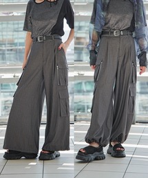 HARE | メタルジップワイドカーゴパンツ(HARE)(カーゴパンツ)