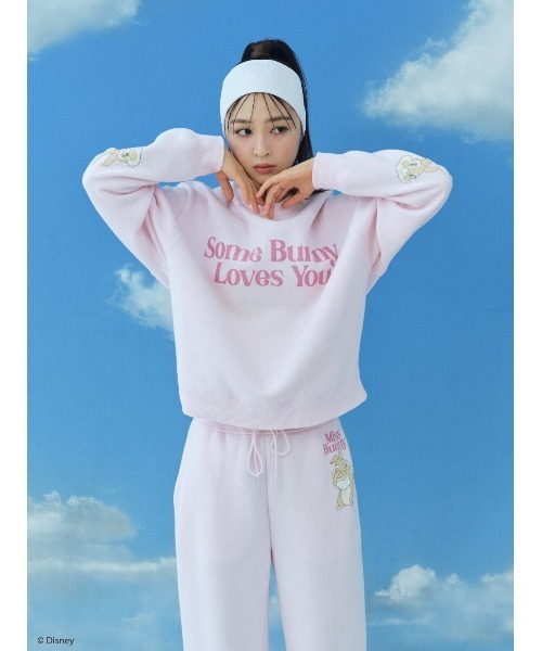 SNIDEL HOME（スナイデルホーム）の「【Bambi】スウェットパンツ（ルームウェア/パジャマ・レディース・ホワイト/ピンク・FREE）」の6枚目の写真