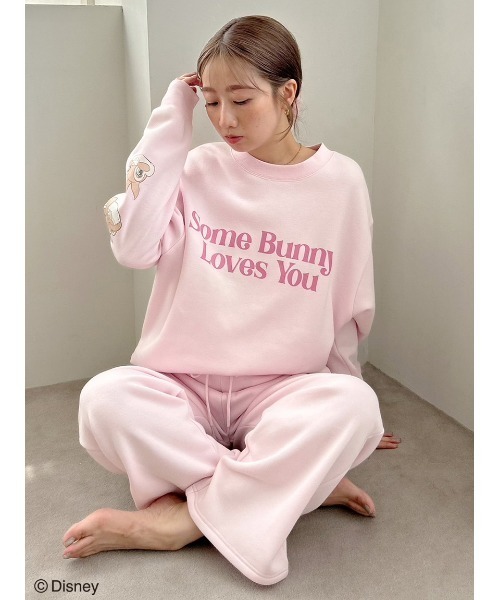 SNIDEL HOME（スナイデルホーム）の「【Bambi】スウェットパンツ（ルームウェア/パジャマ・レディース・ホワイト/ピンク・FREE）」の11枚目の写真