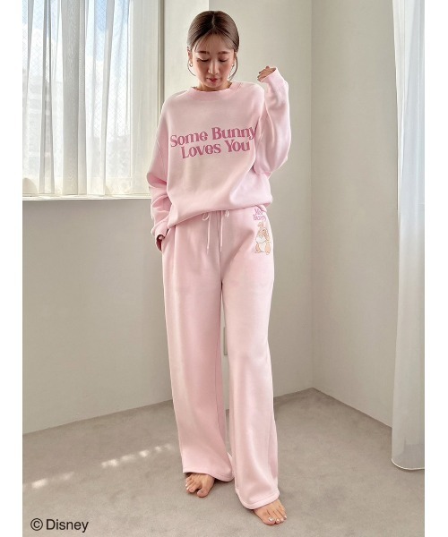 SNIDEL HOME（スナイデルホーム）の「【Bambi】スウェットパンツ（ルームウェア/パジャマ・レディース・ホワイト/ピンク・FREE）」の12枚目の写真