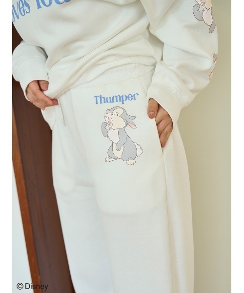 SNIDEL HOME（スナイデルホーム）の「【Bambi】スウェットパンツ（ルームウェア/パジャマ・レディース・ホワイト/ピンク・FREE）」の10枚目の写真