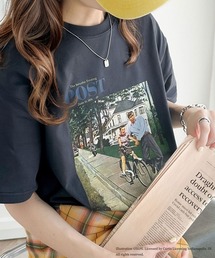 『THE SATURDAY EVENING POST』×クラシカルエルフ 別注グラフィックTシャツ【Bike Riding Lesson】