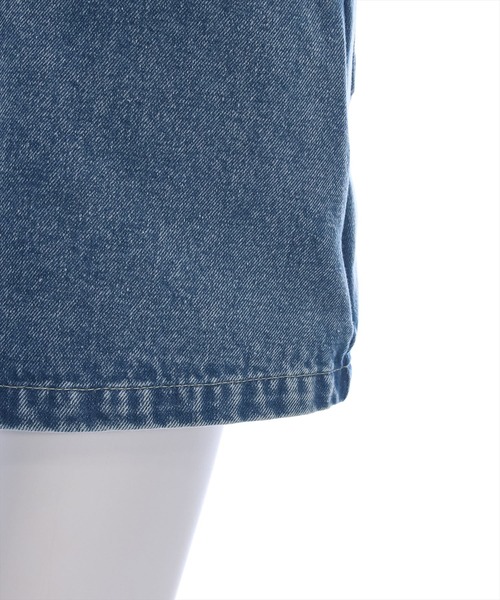 clear（クリア）の「フラップデニムスコート［ショート丈 ミニ丈 カジュアル］≪再入荷≫（デニムパンツ・レディース・ブルー/ブラック・M/S）」の10枚目の写真